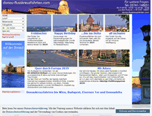 Tablet Screenshot of donau-flusskreuzfahrten.com